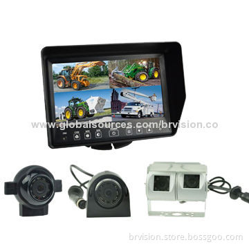 Backup Camera System with 10.1-inch Quad Monitor and Twin Lens Waterproof CameraNew